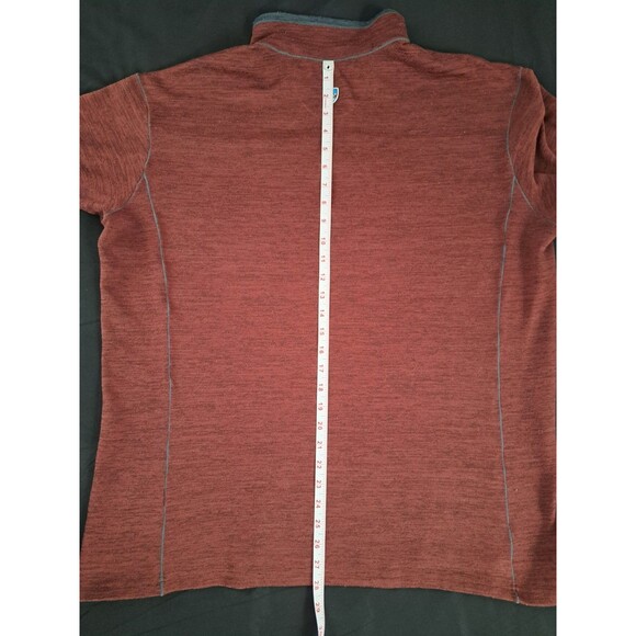 KUHL Men’s Ryzer 1/4 Zip Pullover Deep Red Mid-layer Long Sleeve Size 2XL - Picture 8 of 8